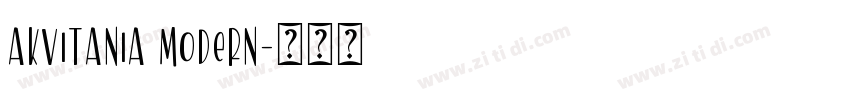 Akvitania Modern字体转换